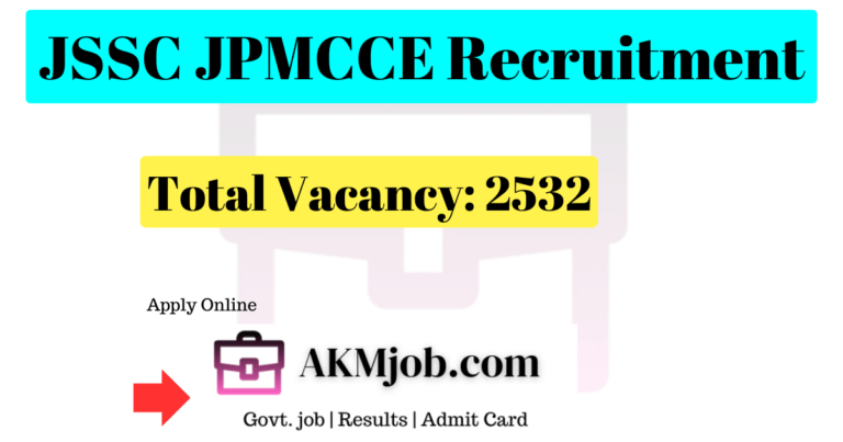 JSSC JTGLCCE Recruitment